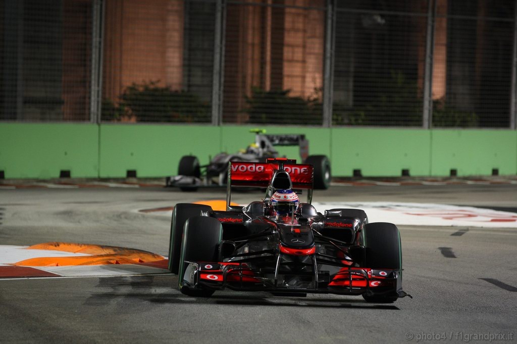 GP Singapore, Gara, Jenson Button (GBR), McLaren  Mercedes, MP4-25 