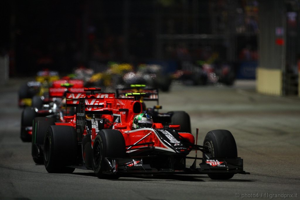GP Singapore, Gara, Lucas Di Grassi (BRA), Virgin Racing, VR-01 
