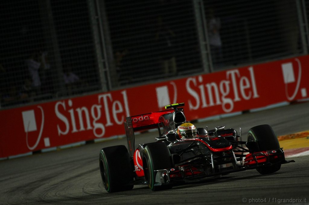 GP Singapore, Gara, Lewis Hamilton (GBR), McLaren  Mercedes, MP4-25 
