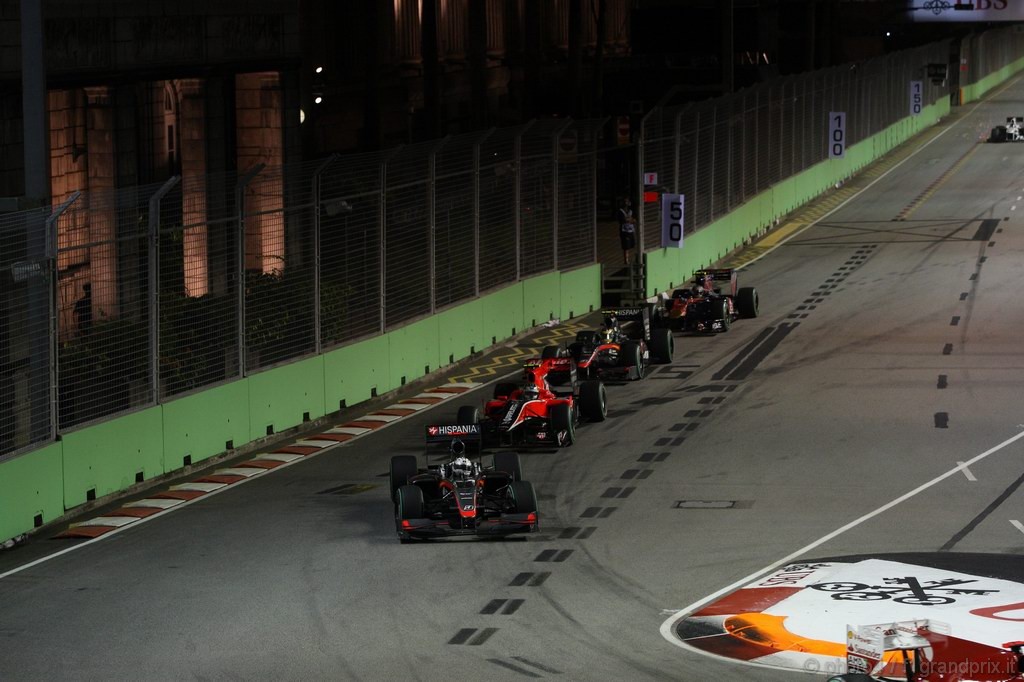 GP Singapore, Gara, Christian Klien (AUT), Test Driver Hispania Racing F1 Team (HRT), F110  