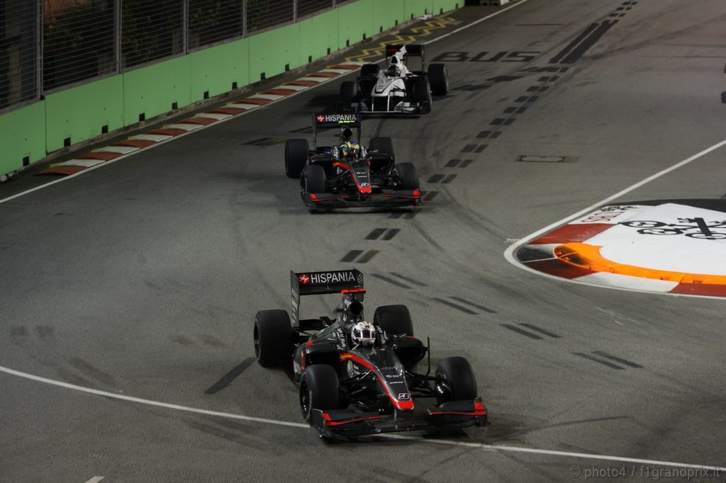 GP Singapore, Gara, Christian Klien (AUT), Test Driver Hispania Racing F1 Team (HRT), F110  