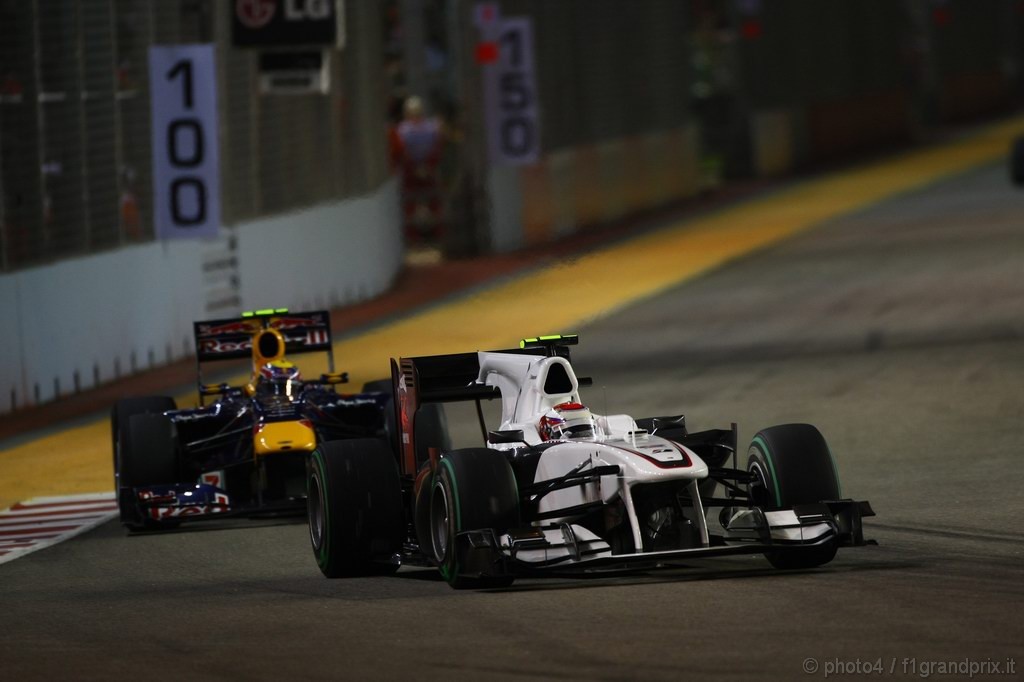 GP Singapore, Gara, Kamui Kobayashi (JAP), BMW Sauber F1 Team, C29 