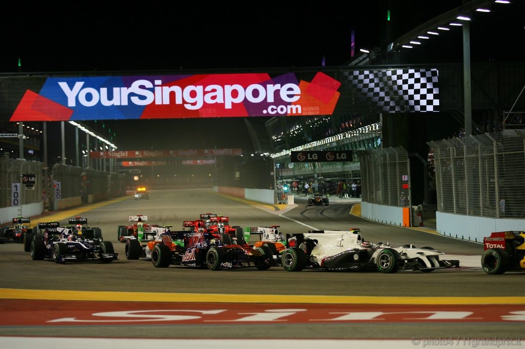 GP Singapore, Gara, Kamui Kobayashi (JAP), BMW Sauber F1 Team, C29 