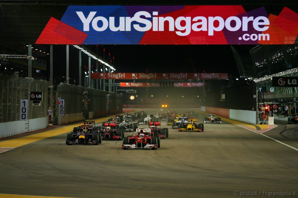 GP Singapore, Gara, partenza 