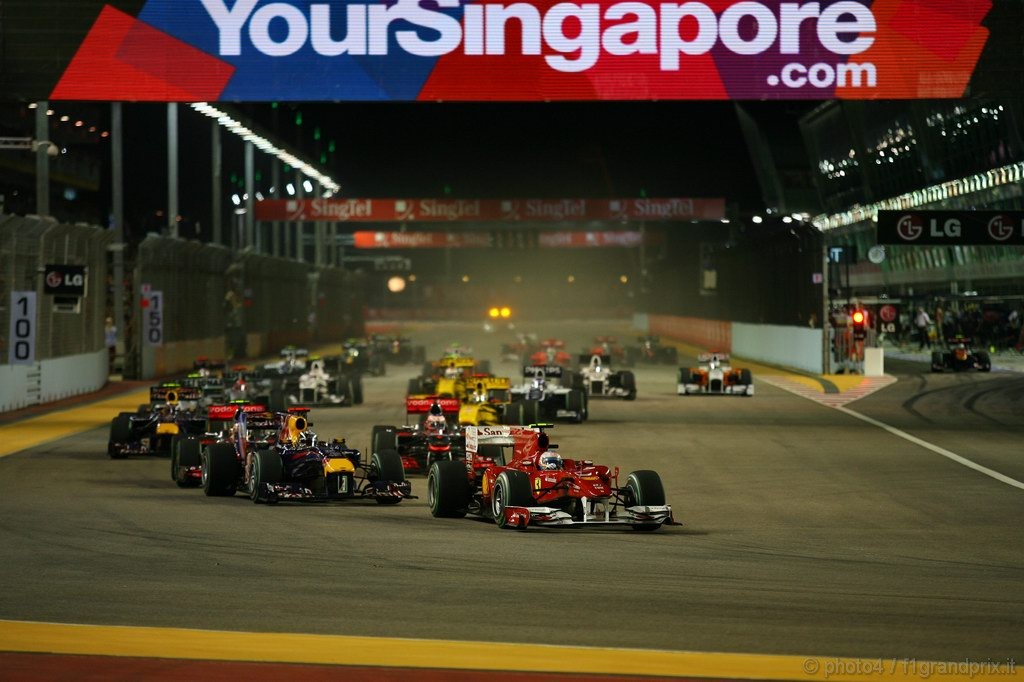 GP Singapore, Gara, partenza 