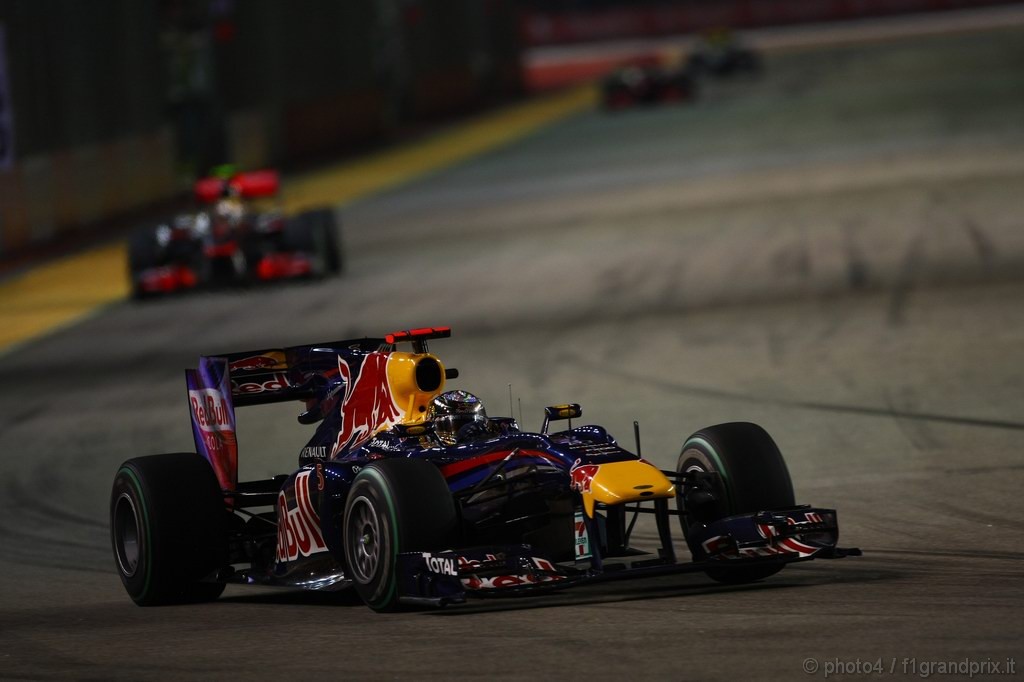 GP Singapore, Gara, Sebastian Vettel (GER), Red Bull Racing, RB6 