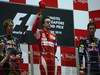 GP Singapore, Gara, Fernando Alonso (ESP), Ferrari, F10 vincitore, Sebastian Vettel (GER), Red Bull Racing, RB6 secondo, Mark Webber (AUS), Red Bull Racing, RB6 terzo 