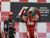 GP Singapore, Gara, Fernando Alonso (ESP), Ferrari, F10 vincitore e Sebastian Vettel (GER), Red Bull Racing, RB6 secondo 