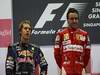 GP Singapore, Gara, Fernando Alonso (ESP), Ferrari, F10 vincitore e Sebastian Vettel (GER), Red Bull Racing, RB6 secondo 