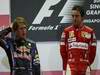 GP Singapore, Gara, Fernando Alonso (ESP), Ferrari, F10 vincitore e Sebastian Vettel (GER), Red Bull Racing, RB6 secondo 