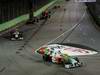 GP Singapore, Gara, Adrian Sutil (GER), Force India F1 Team, VJM03 davanti a Vitantonio Liuzzi (ITA), Force India F1 Team, VJM03 