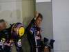 GP Singapore, Gara, Sebastian Vettel (GER), Red Bull Racing, RB6 secondo e Mark Webber (AUS), Red Bull Racing, RB6 terzo 