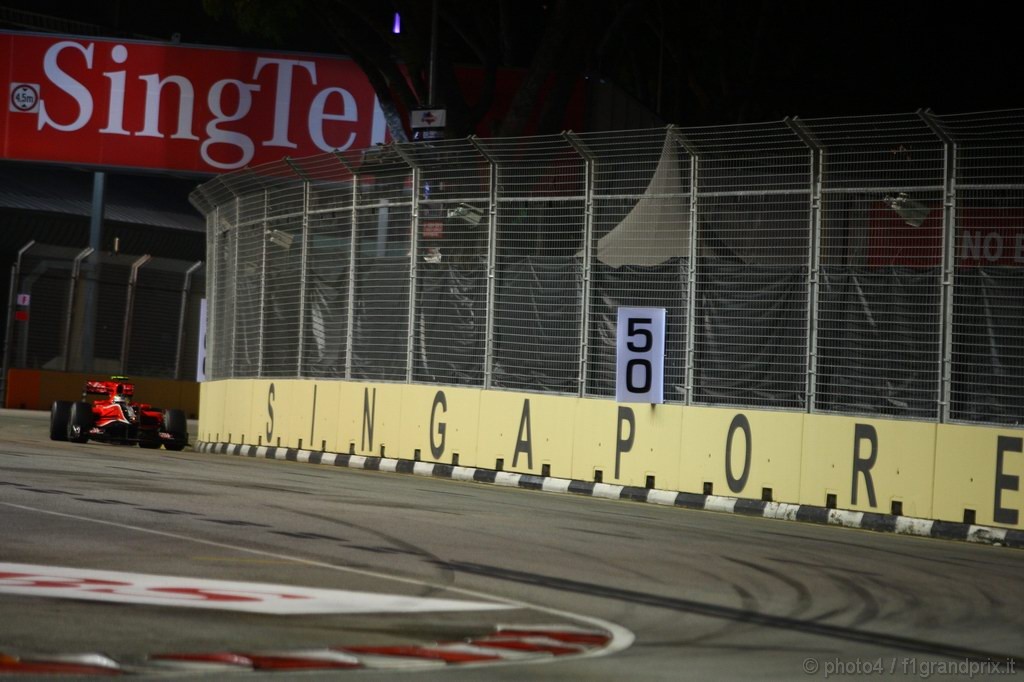 GP Singapore, Prove Libere 3, Sabato, Lucas Di Grassi (BRA), Virgin Racing, VR-01 