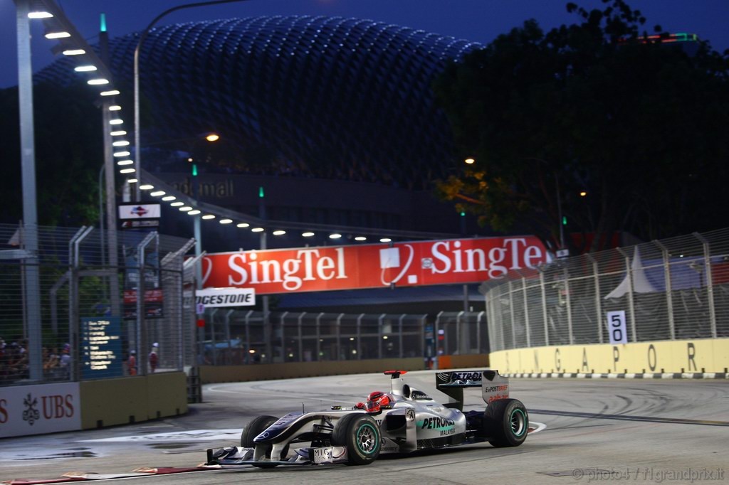 GP Singapore, Prove Libere 3, Sabato, Michael Schumacher (GER), Mercedes GP  F1 Team, MGP W01 