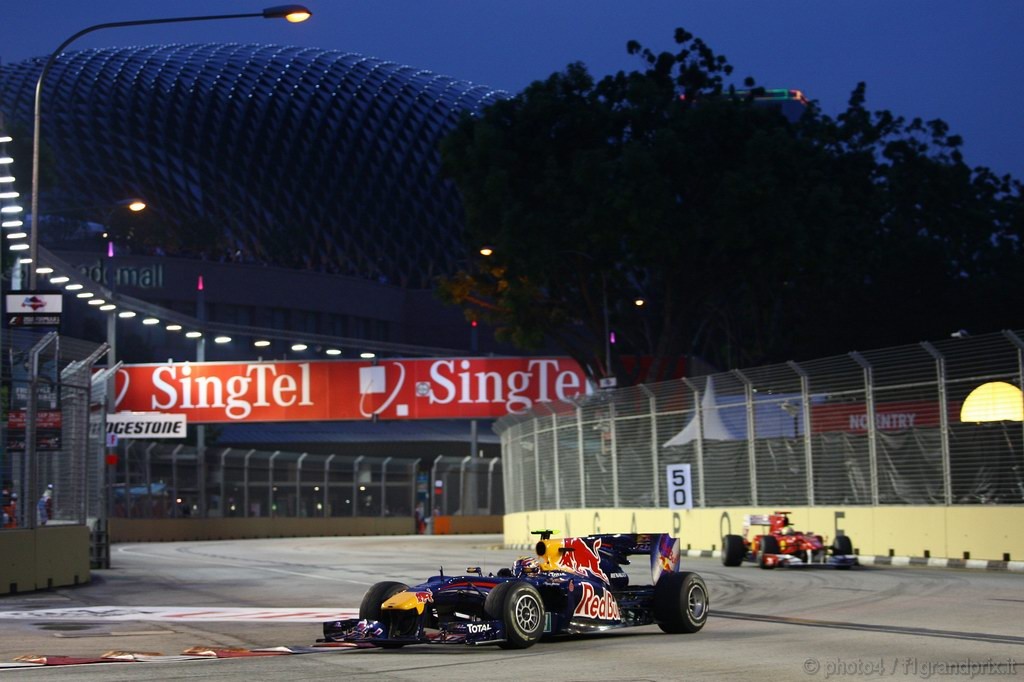 GP Singapore, Prove Libere 3, Sabato,Mark Webber (AUS), Red Bull Racing, RB6 