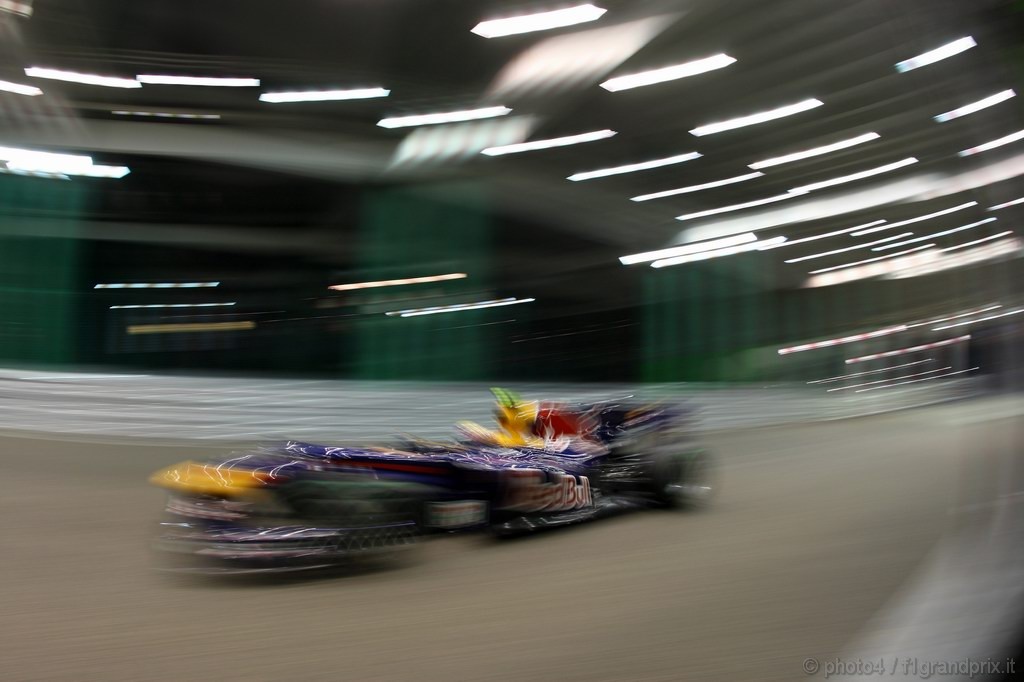 GP Singapore, Prove Libere 3, Sabato, Mark Webber (AUS), Red Bull Racing, RB6  