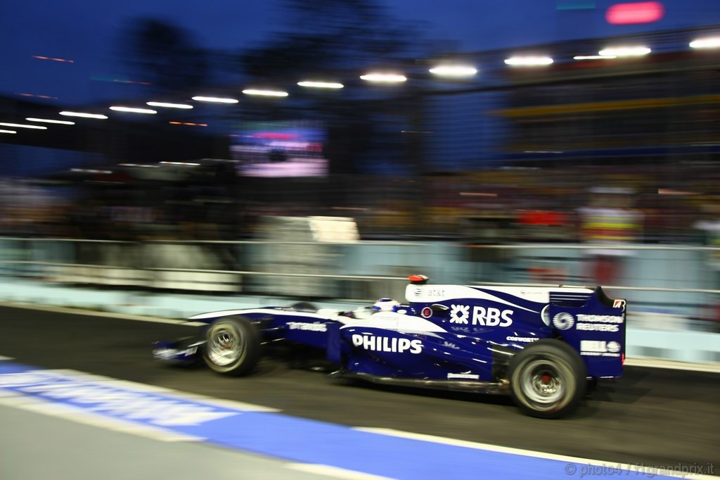 GP Singapore, Prove Libere 3, Sabato, Rubens Barrichello (BRA), Williams, FW32 
