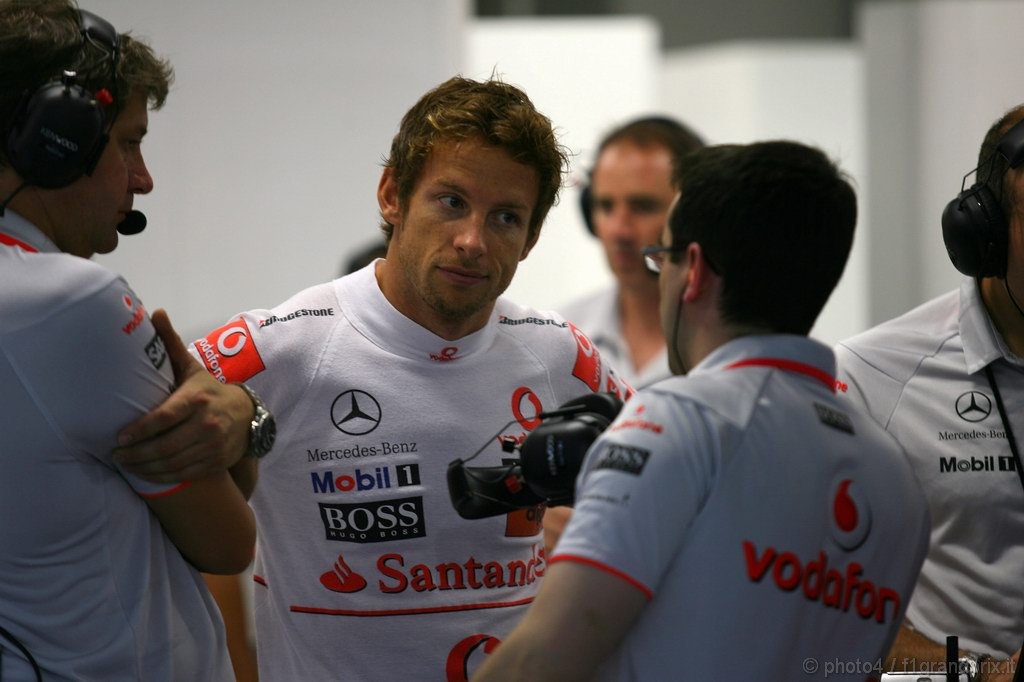GP Singapore, Prove Libere 3, Sabato, Jenson Button (GBR), McLaren  Mercedes, MP4-25 