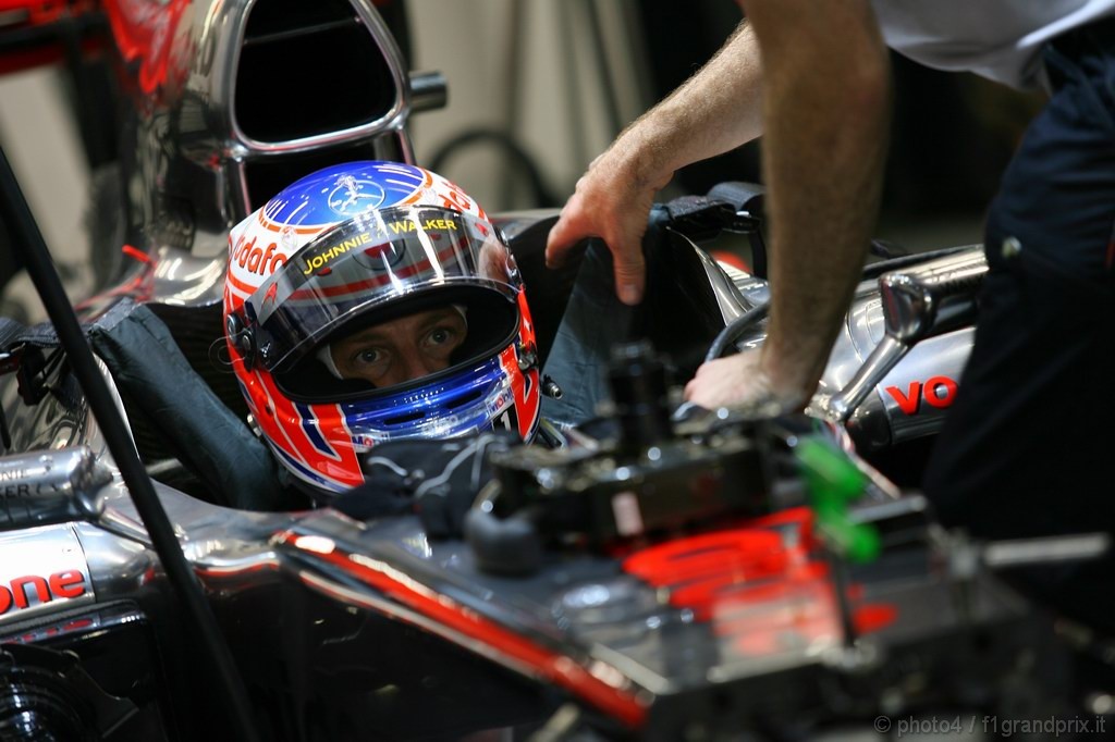 GP Singapore, Prove Libere 3, Sabato, Jenson Button (GBR), McLaren  Mercedes, MP4-25 