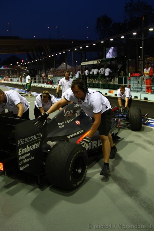 GP Singapore, Prove Libere 3, Sabato, Christian Klien (AUT), Test Driver Hispania Racing F1 Team (HRT), F110  