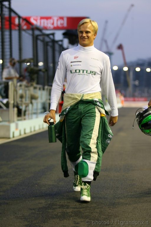 GP Singapore, Prove Libere 3, Sabato, Heikki Kovalainen (FIN), Lotus Racing, T127 
