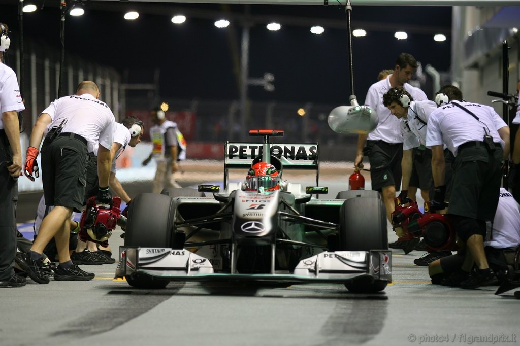 GP Singapore, Prove Libere 3, Sabato, Michael Schumacher (GER), Mercedes GP  F1 Team, MGP W01 