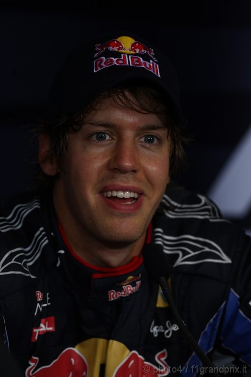GP Singapore, Qualifiche, Conferenza Stampa, Sebastian Vettel (GER), Red Bull Racing, RB6 