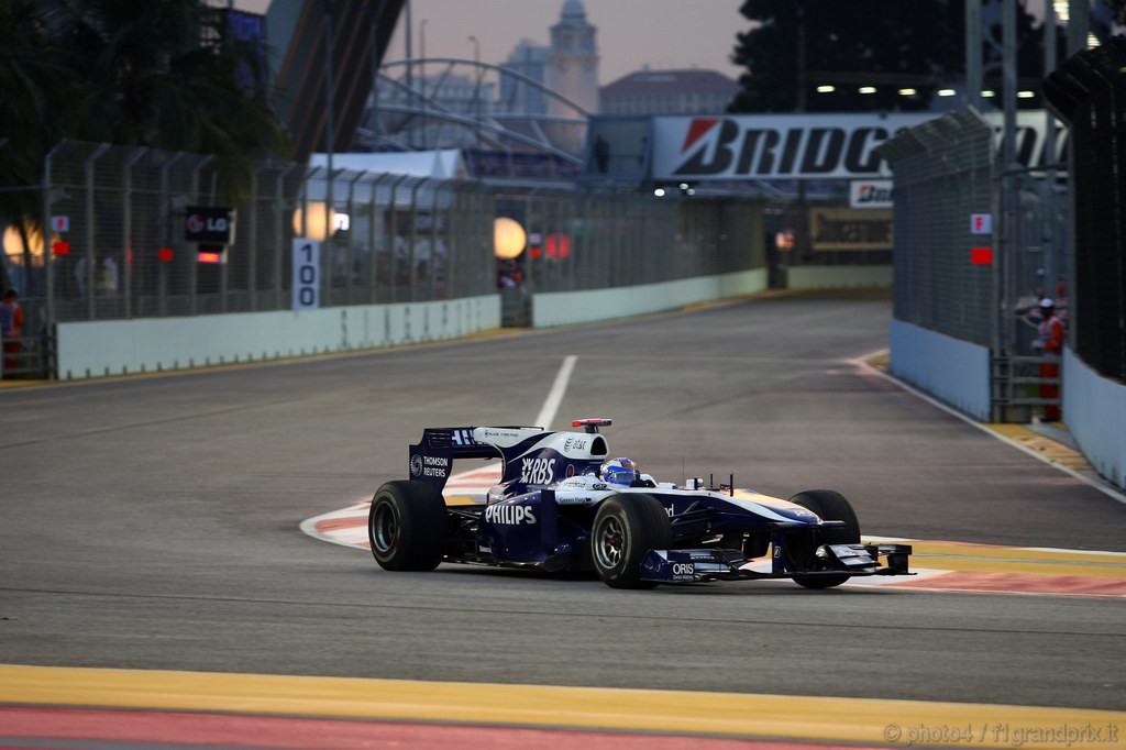 GP Singapore, Prove Libere 1, Venerdi', Rubens Barrichello (BRA), Williams, FW32 