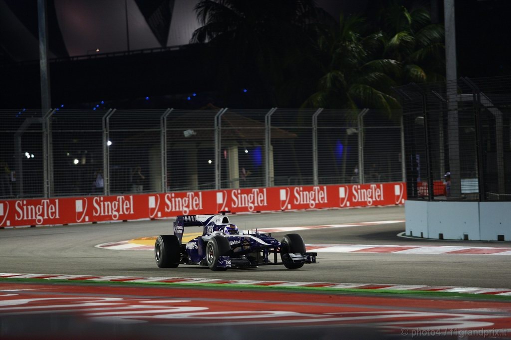 GP Singapore, Prove Libere 1, Venerdi', Rubens Barrichello (BRA), Williams, FW32 