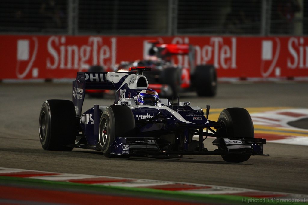 GP Singapore, Prove Libere 1, Venerdi', Rubens Barrichello (BRA), Williams, FW32 