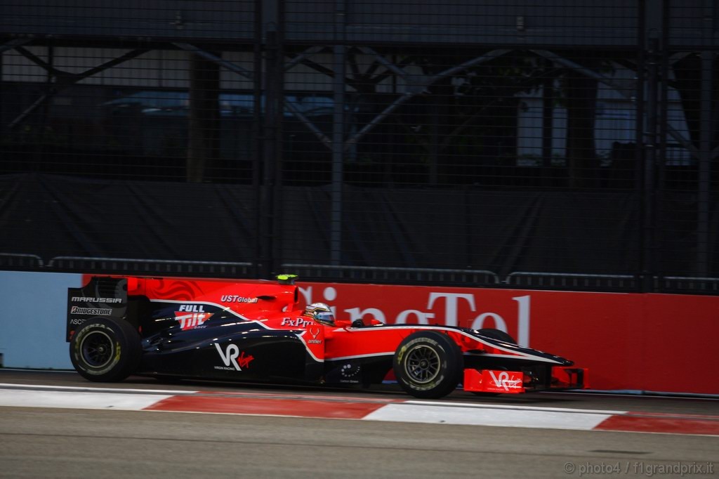 GP Singapore, Prove Libere 1, Venerdi', Jerome D'Ambrosio (BEL), Test Driver
Virgin Racing, VR-01  