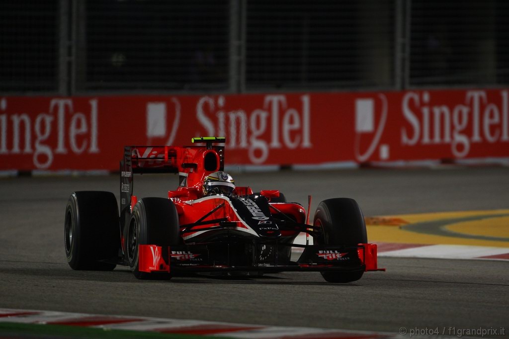 GP Singapore, Prove Libere 1, Venerdi', Jerome D'Ambrosio (BEL), Test Driver Virgin Racing, VR-01  