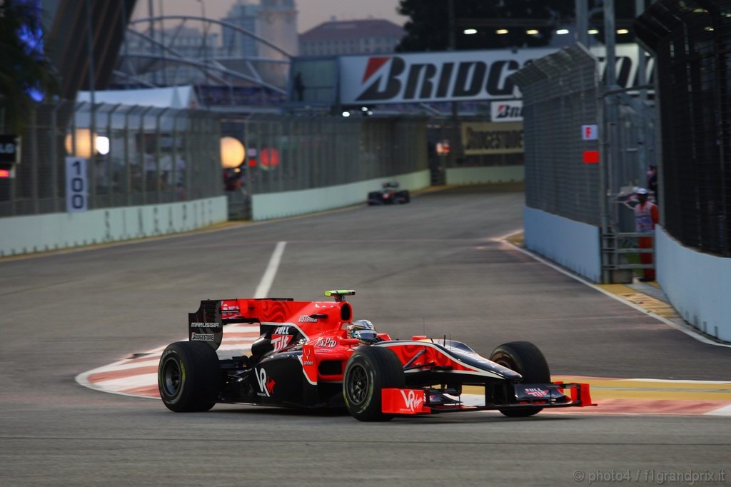 GP Singapore, Prove Libere 1, Venerdi', Jerome D'Ambrosio (BEL), Test Driver Virgin Racing, VR-01  