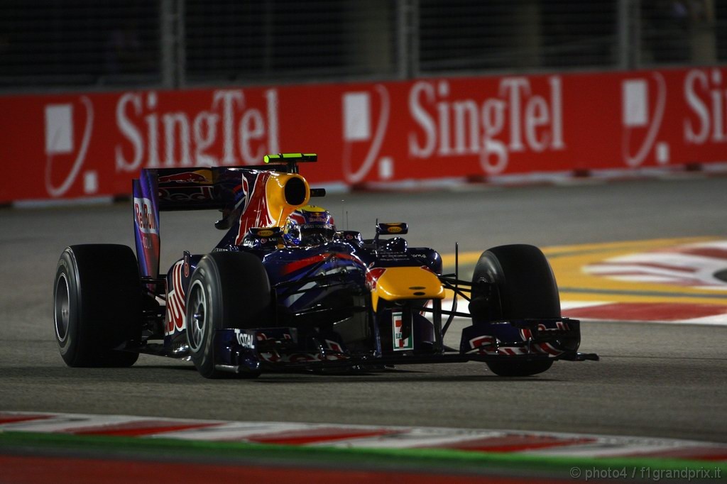 GP Singapore, Prove Libere 1, Venerdi', Mark Webber (AUS), Red Bull Racing, RB6 