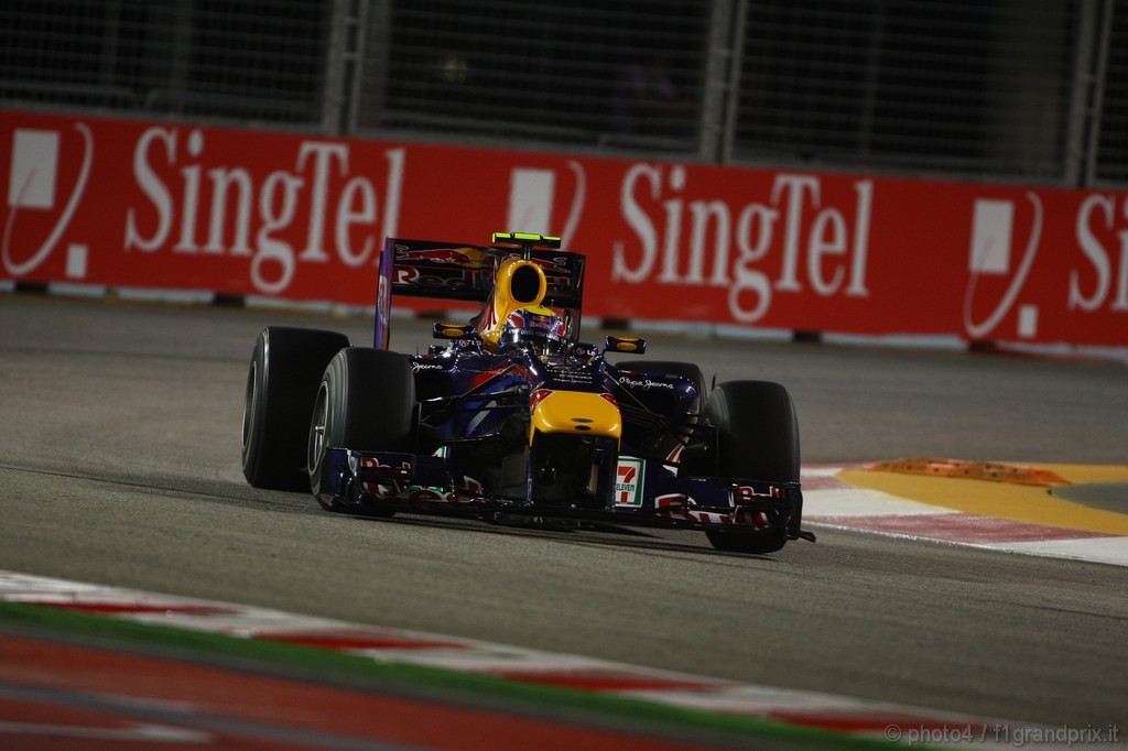 GP Singapore, Prove Libere 1, Venerdi', Mark Webber (AUS), Red Bull Racing, RB6 
