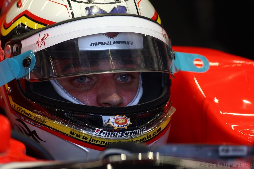 GP Singapore, Prove Libere 1, Venerdi', Jerome D'Ambrosio (BEL), Test Driver Virgin Racing, VR-01  