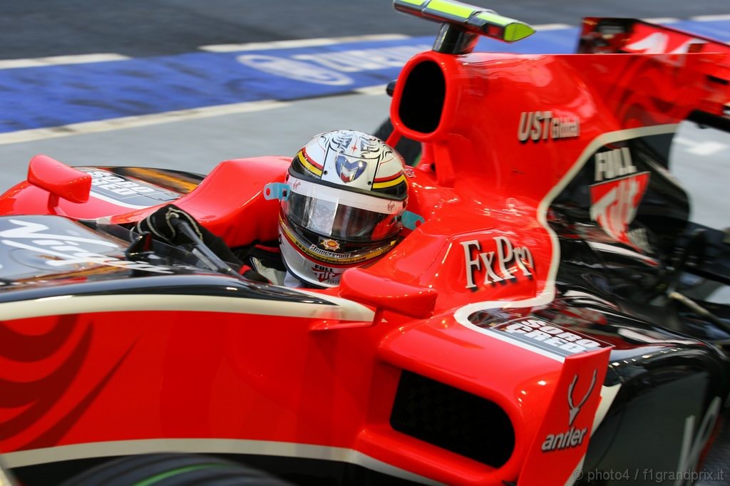 GP Singapore, Prove Libere 1, Venerdi', Jerome D'Ambrosio (BEL), Test Driver Virgin Racing, VR-01  