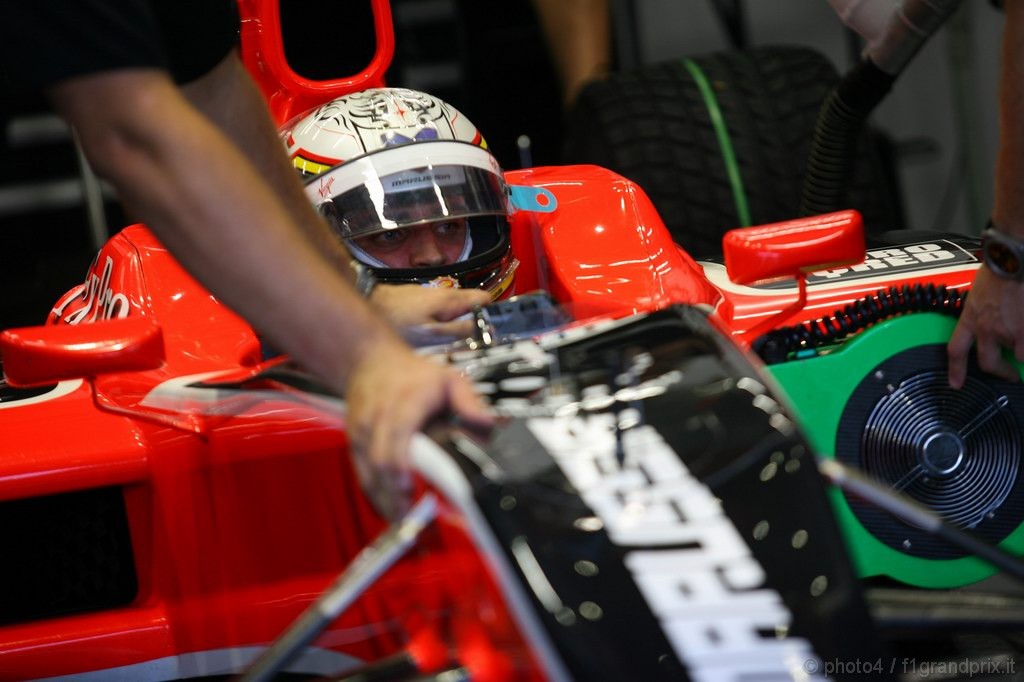 GP Singapore, Prove Libere 1, Venerdi', Jerome D'Ambrosio (BEL), Test Driver Virgin Racing, VR-01  