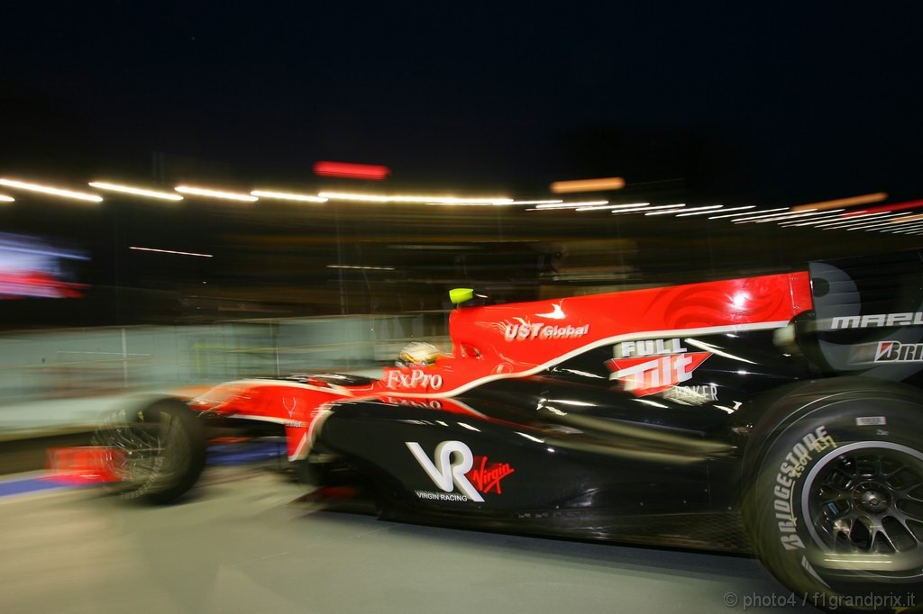 GP Singapore, Prove Libere 1, Venerdi', Jerome D'Ambrosio (BEL), Test Driver Virgin Racing, VR-01  