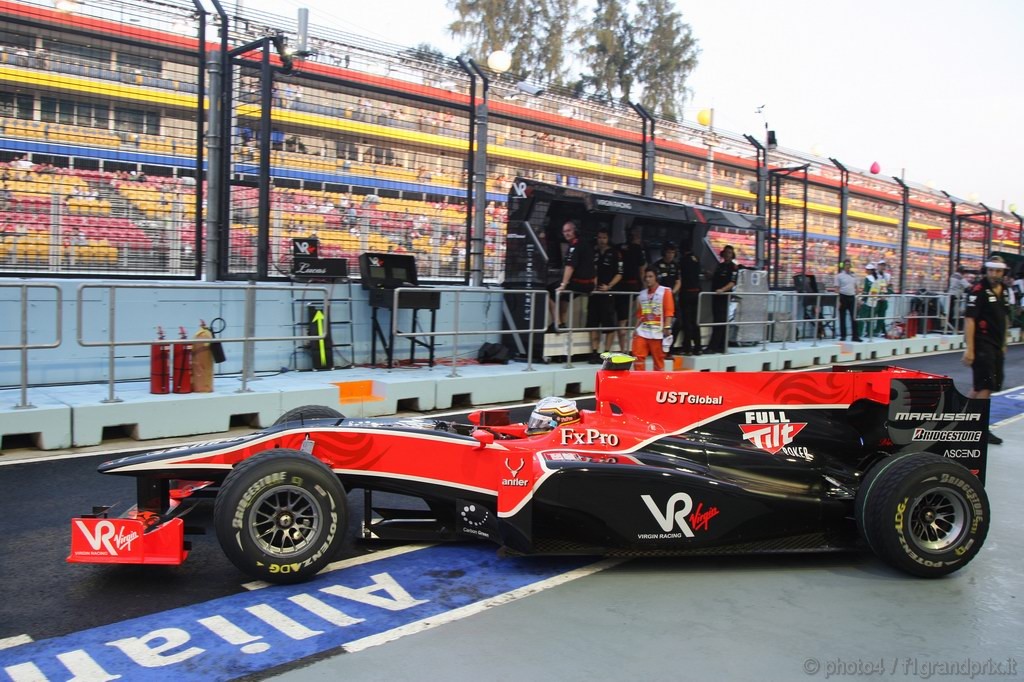 GP Singapore, Prove Libere 1, Venerdi', Jerome D'Ambrosio (BEL), Test Driver Virgin Racing, VR-01  
