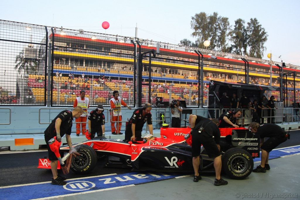 GP Singapore, Prove Libere 1, Venerdi', Jerome D'Ambrosio (BEL), Test Driver Virgin Racing, VR-01  