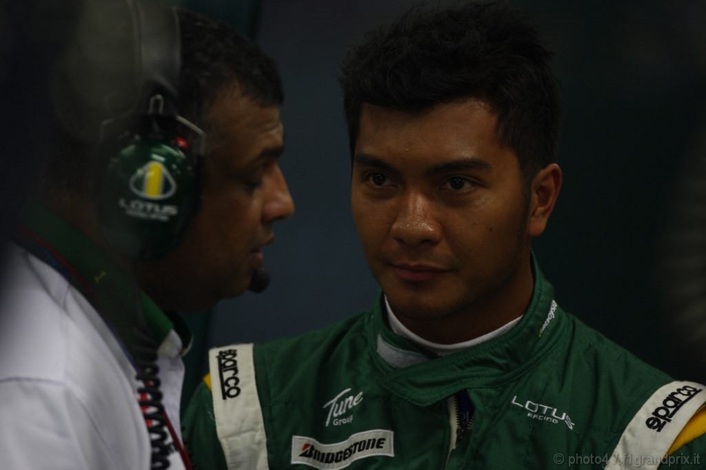 GP Singapore, Prove Libere 1, Venerdi', Fairuz Fauzy (MAL), Test driver Lotus Racing, T127  