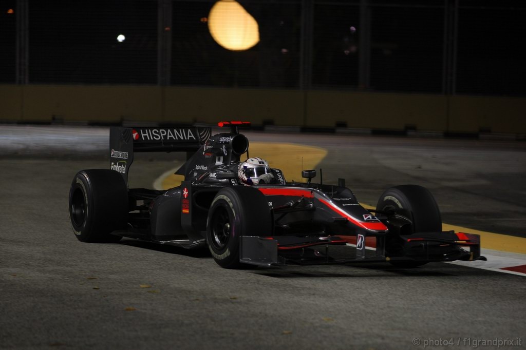 GP Singapore, Prove Libere 1, Venerdi', Christian Klien (AUT), Test Driver Hispania Racing F1 Team (HRT), F110  