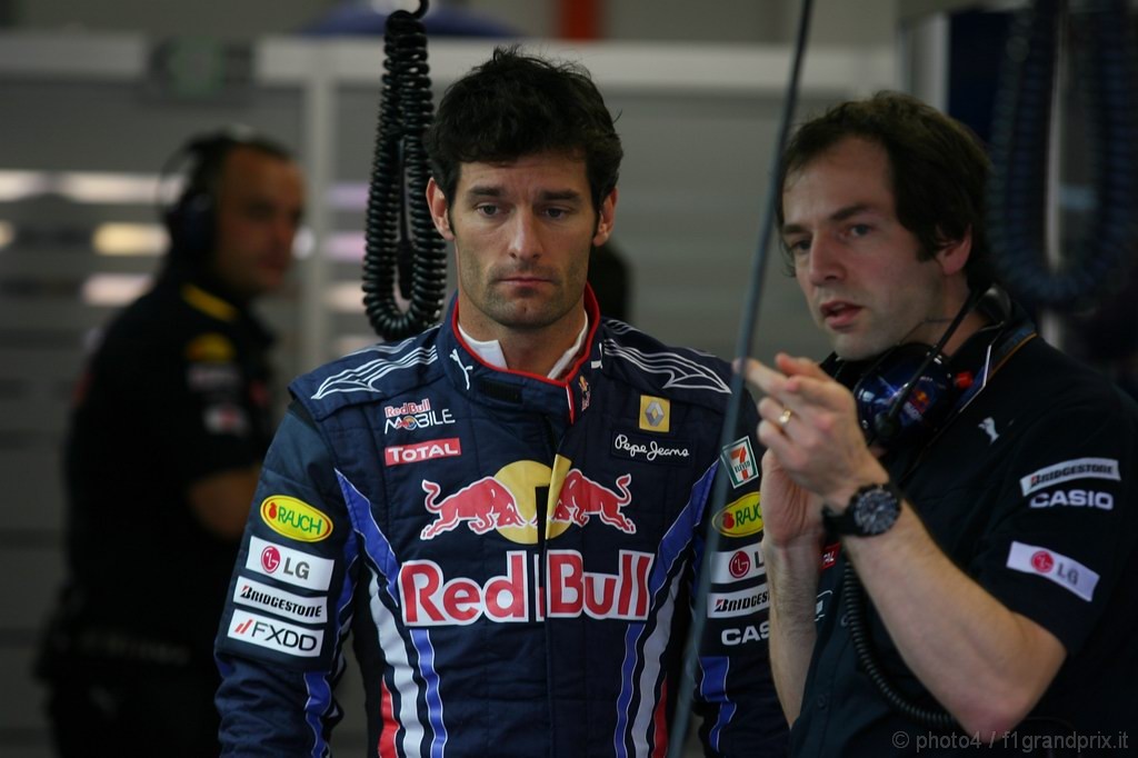 GP Singapore, Prove Libere 1, Venerdi', Mark Webber (AUS), Red Bull Racing, RB6 