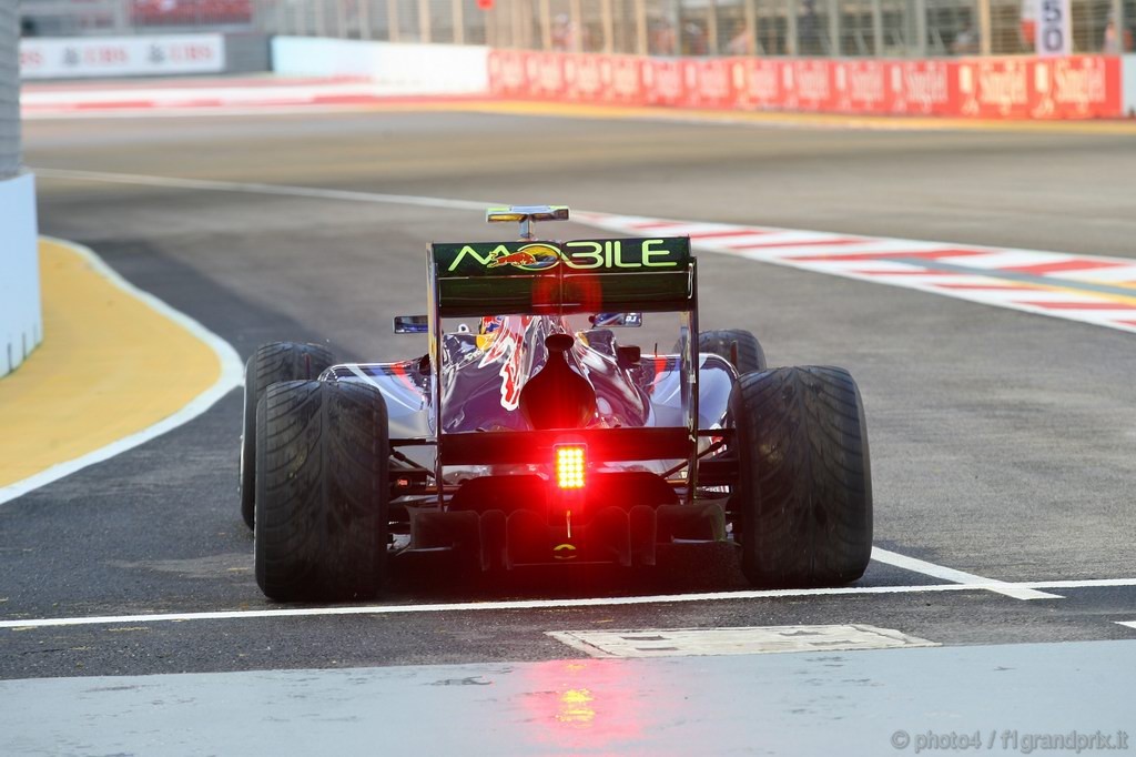 GP Singapore, Prove Libere 1, Venerdi', Mark Webber (AUS), Red Bull Racing, RB6 