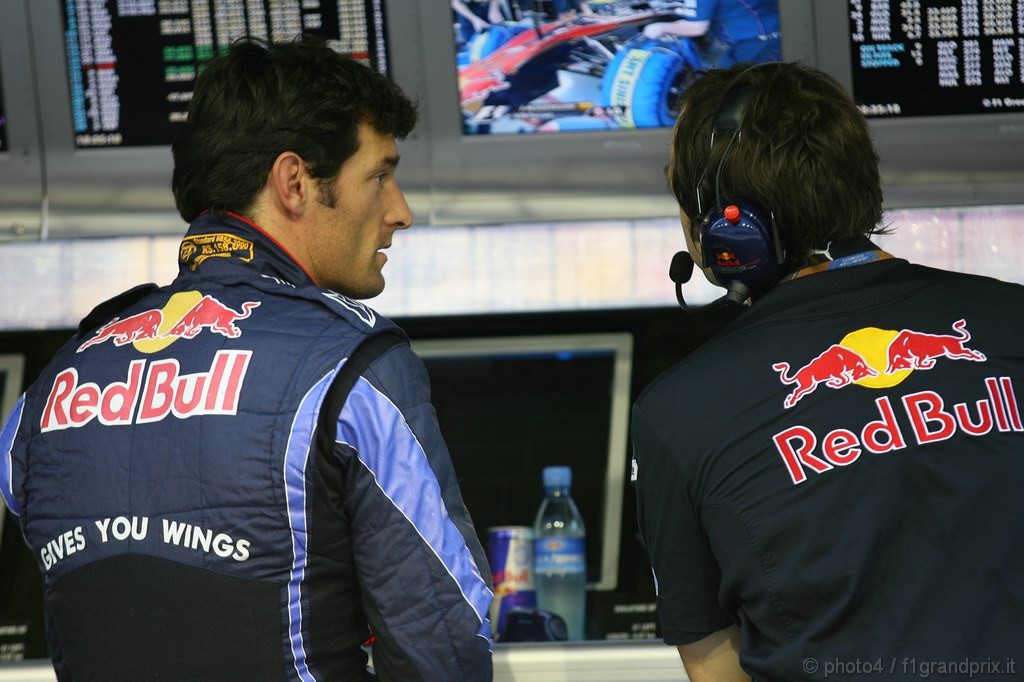 GP Singapore, Prove Libere 1, Venerdi', Mark Webber (AUS), Red Bull Racing, RB6 