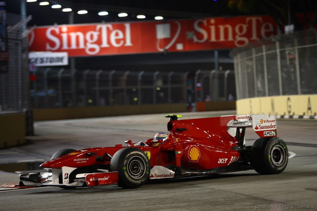 GP Singapore, Prove Libere 2, Venerdi', Fernando Alonso (ESP), Ferrari, F10 