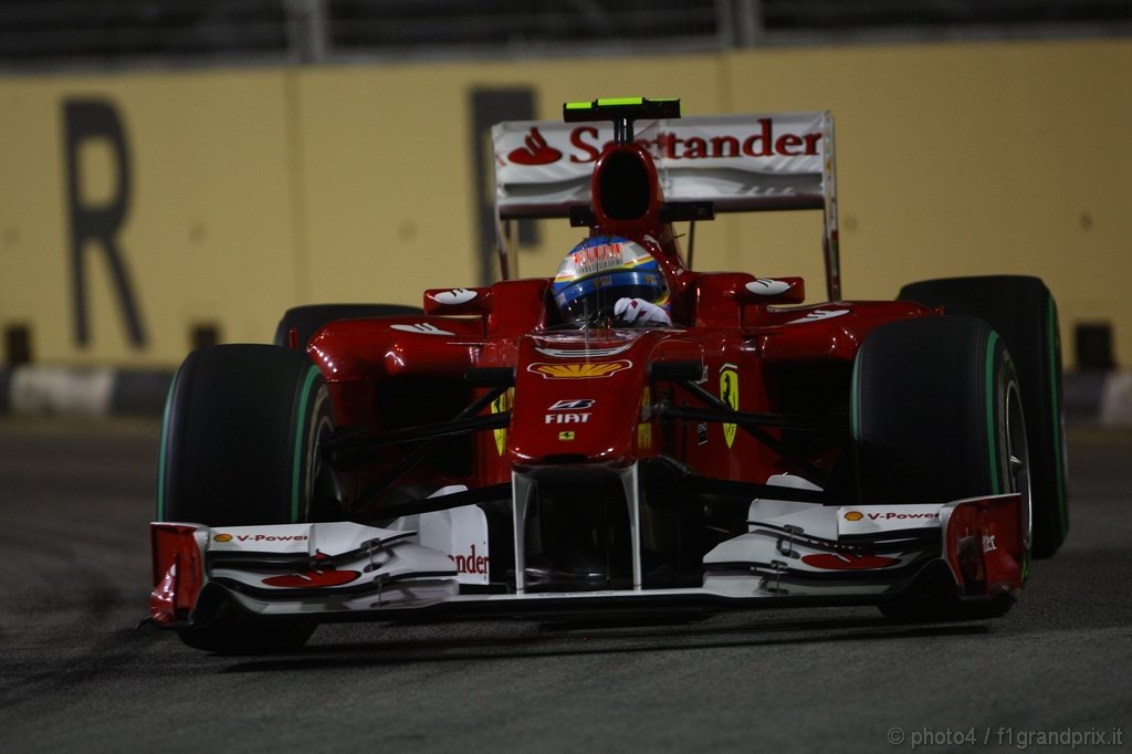 GP Singapore, Prove Libere 2, Venerdi', Fernando Alonso (ESP), Ferrari, F10 