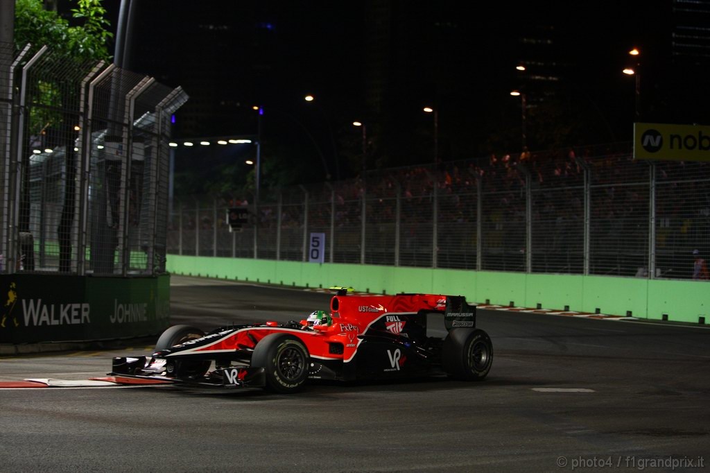 GP Singapore, Prove Libere 2, Venerdi', Lucas Di Grassi (BRA), Virgin Racing, VR-01 