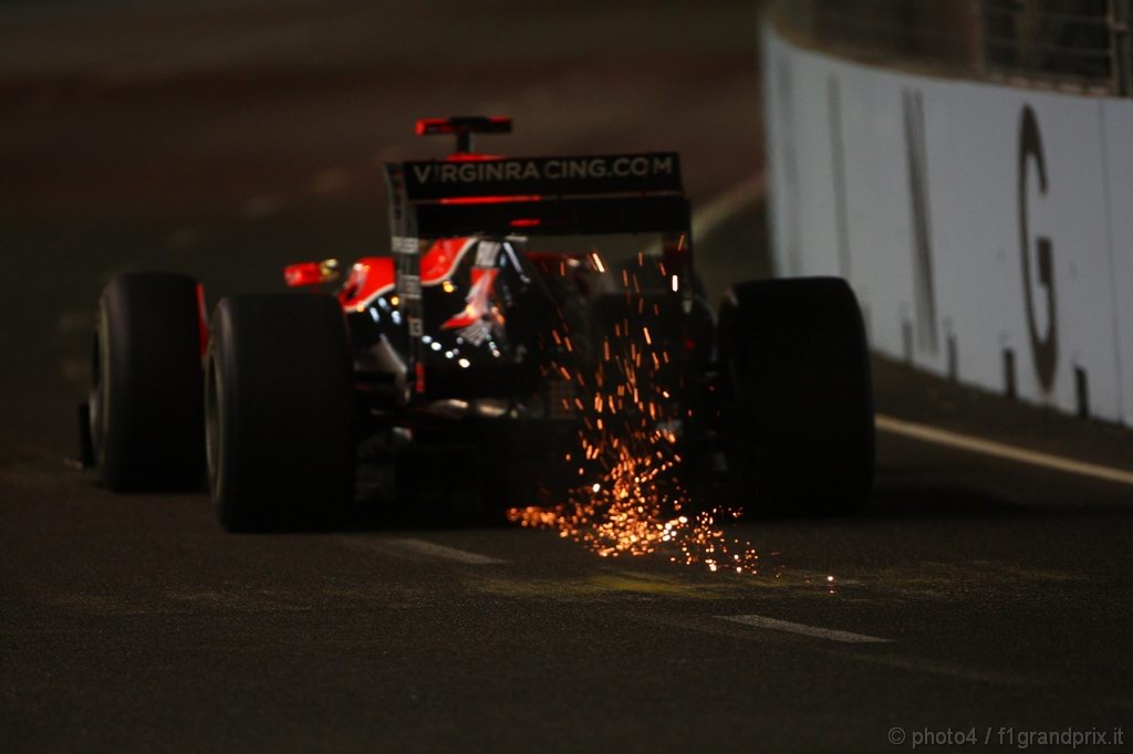 GP Singapore, Prove Libere 2, Venerdi', Timo Glock (GER), Virgin Racing, VR-01  